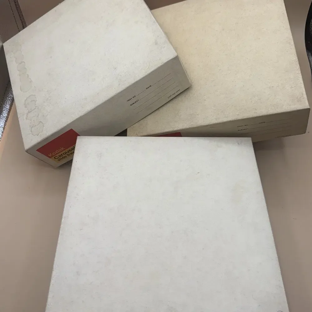 Lot of 3 - Kodak Carousel 140 Slide Trays Unused In Original Boxes
